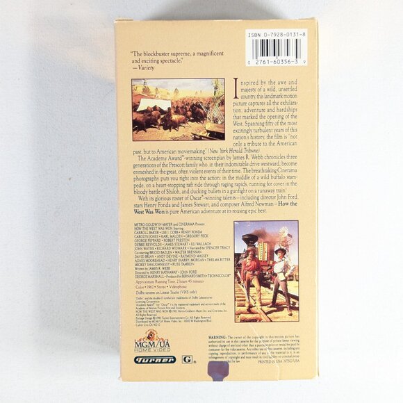 3/$15 HOW THE WEST WAS WON 1962 Double VHS tapes - Picture 7 of 10